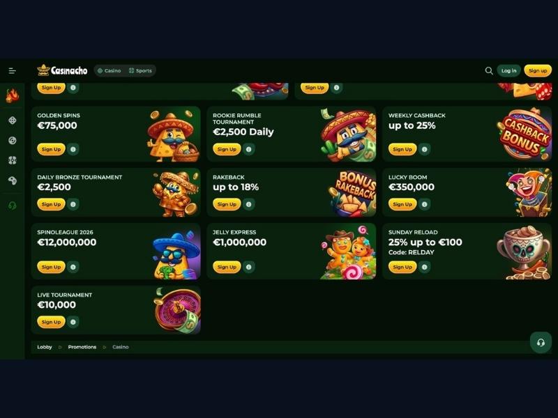 Kontoerstellung Schritt für Schritt bei Casinacho Casino für Deutschland